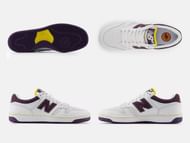 Here's a closer look at the White/Purple colorway (Image via New Balance)